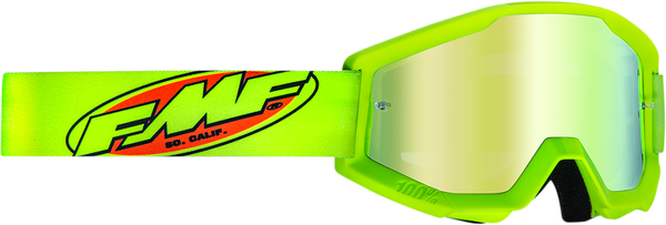 FMF/100% Brille: Core/Strata, neon-gelb, gold-verspiegeltes Glas