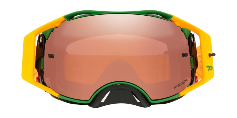 OAKLEY Brille: Airbrake Prizm MX Toby Price Signature Series, gelb/grün black-iridium