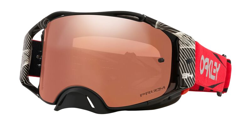 OAKLEY Brille: Airbrake Prizm MX Jeffrey Herlings Signature Series, schwarz/rot black-iridium