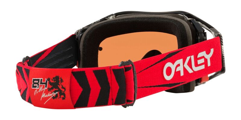 OAKLEY Brille: Airbrake Prizm MX Jeffrey Herlings Signature Series, schwarz/rot black-iridium