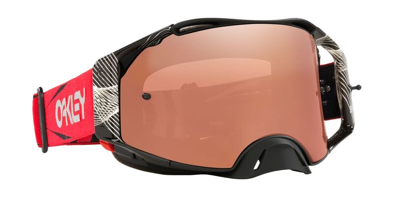 OAKLEY Brille: Airbrake Prizm MX Jeffrey Herlings Signature Series, schwarz/rot black-iridium