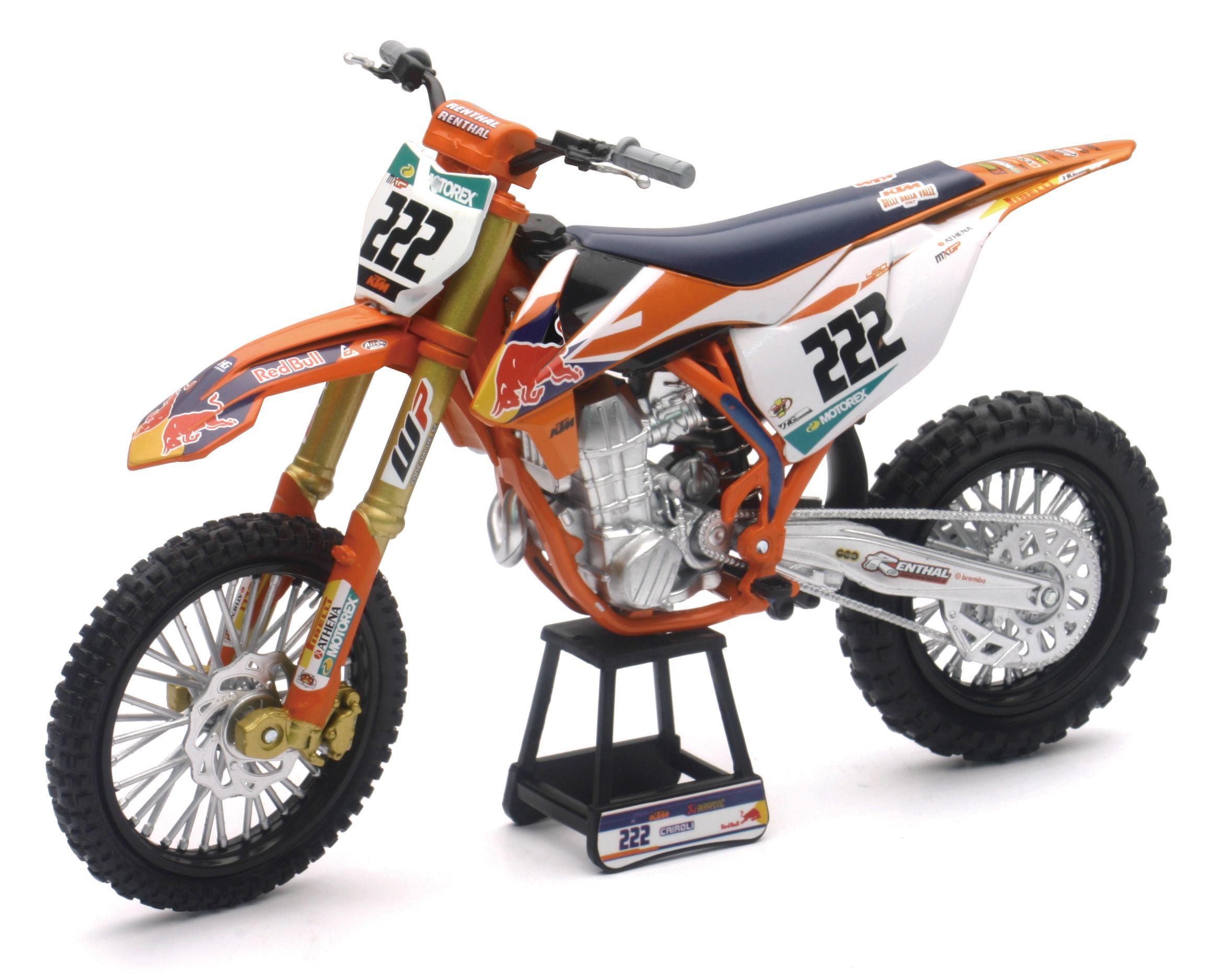 KTM Mini Modell 450 SX-F 2018, Tony Cairoli #222, 1:10