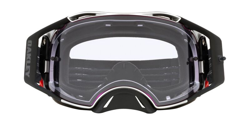 OAKLEY Brille: Airbrake MX Tuff Blocks schwarz-gunmetal, klares Glas