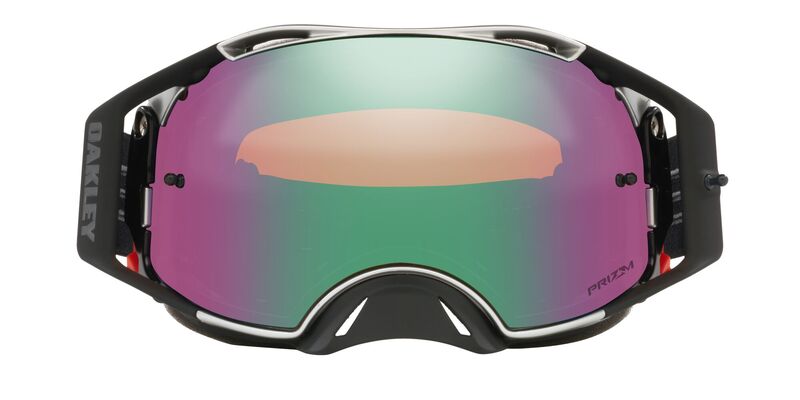 OAKLEY Brille: Airbrake Prizm MX Tuff Blocks schwarz-gunmetel, jade-iridium