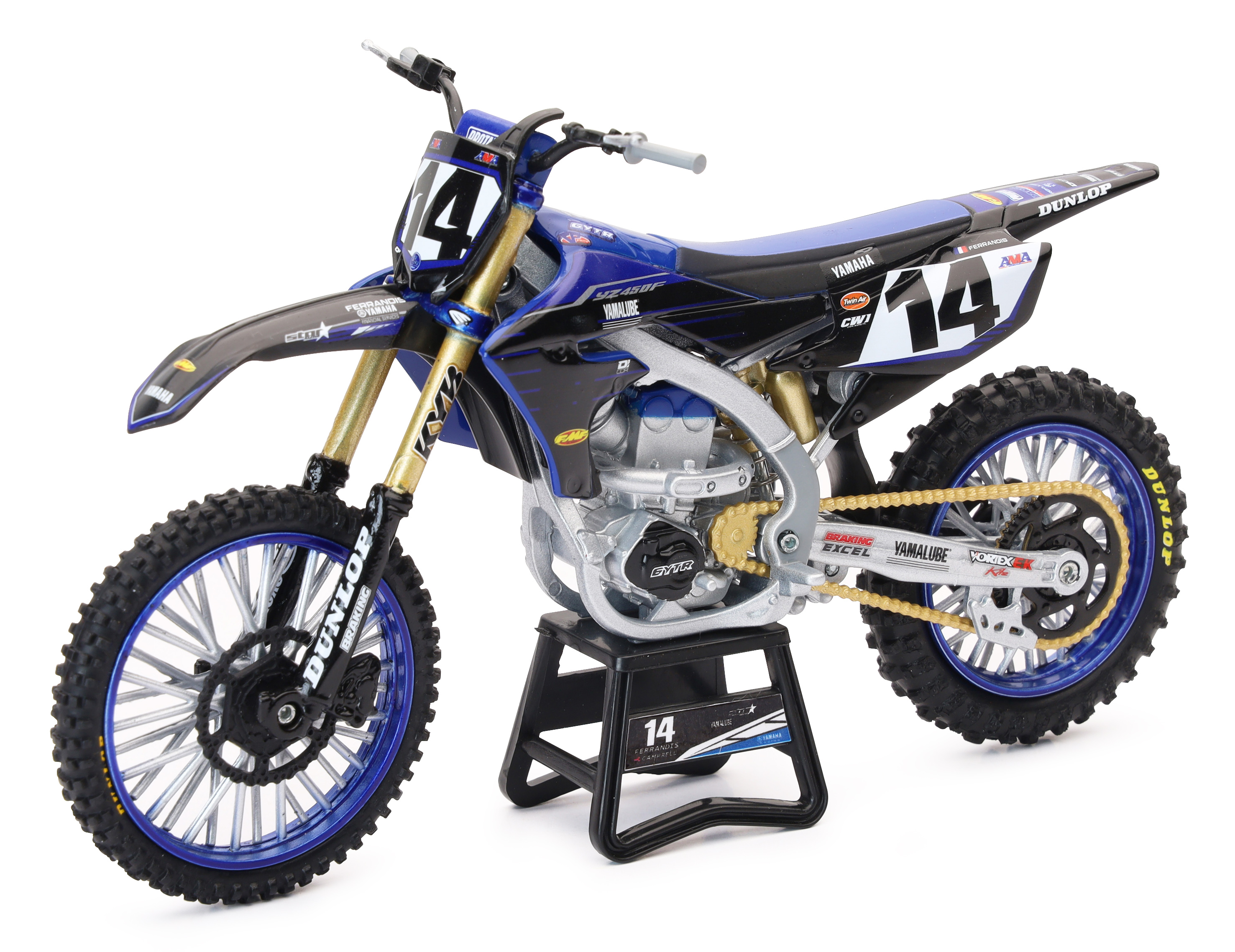 NEW RAY Mini Modell YZF 450 2022 D. Ferrandis #14, 1:12