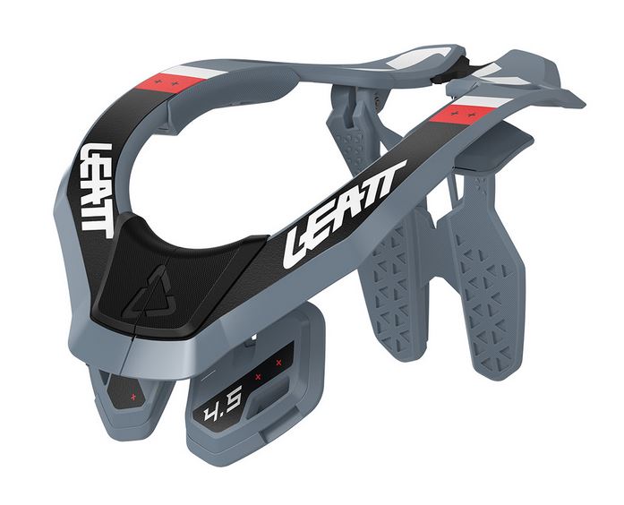 LEATT Neck Brace: GPX 4.5, Titanium (grau)