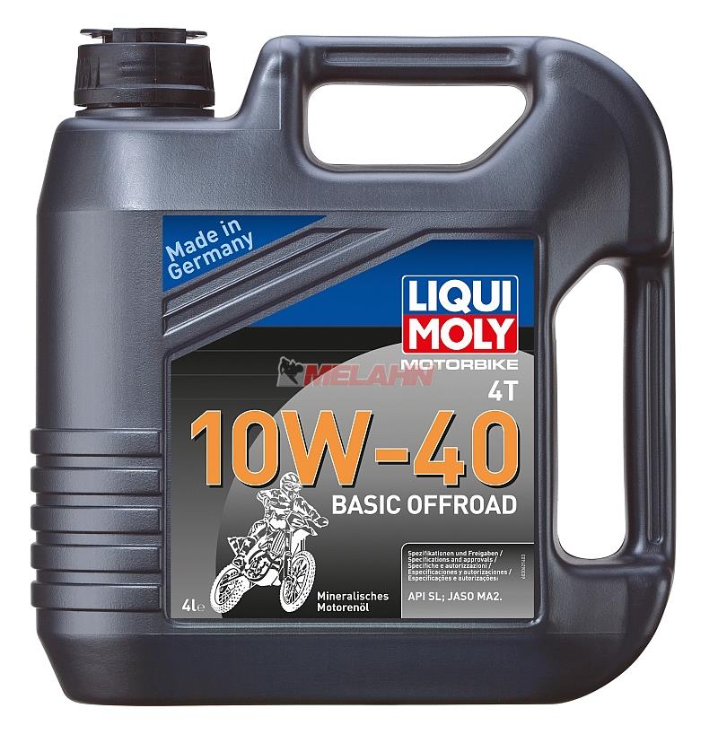 LIQUI MOLY Motoröl: Motorbike 4T 10W-40 Basic Offroad, 4l