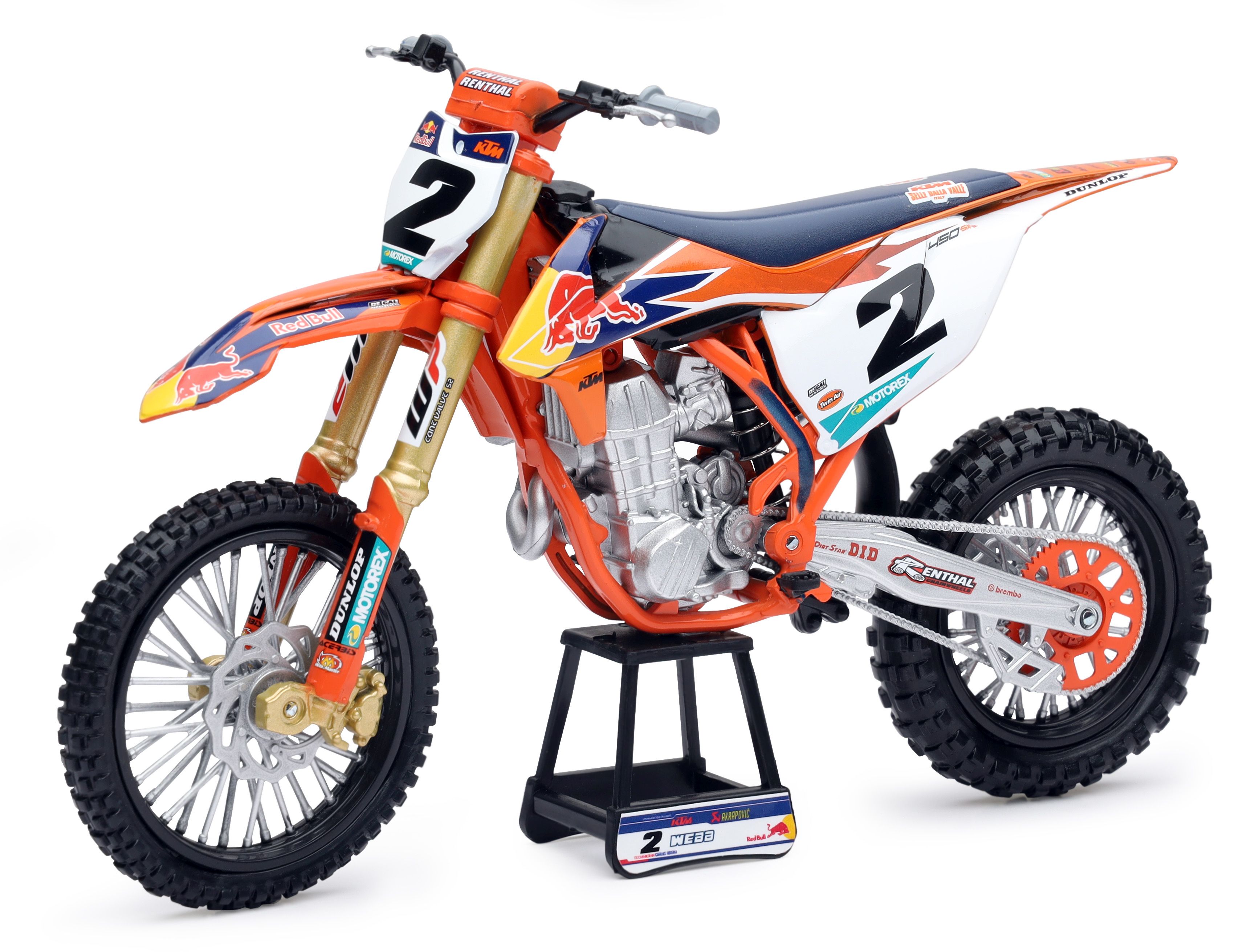 KTM Mini Modell 450 SX-F 2019, Cooper Webb #2, 1:10