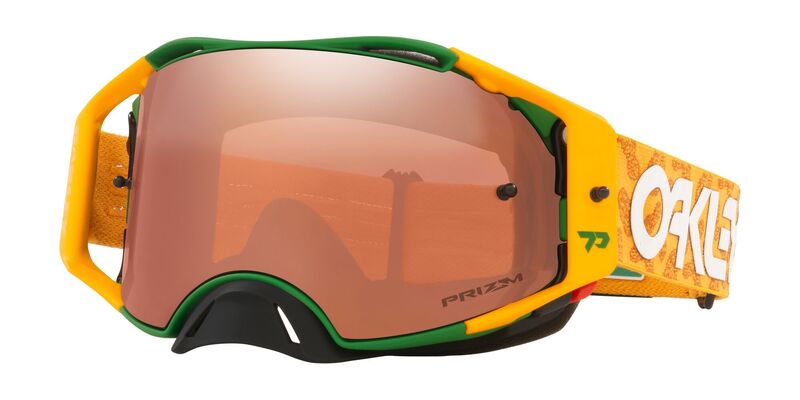 OAKLEY Brille: Airbrake Prizm MX Toby Price Signature Series, gelb/grün black-iridium