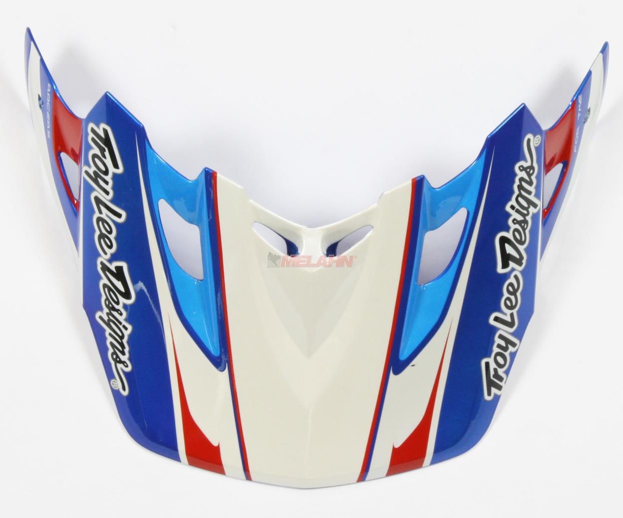 TROY LEE DESIGNS Helmschirm: Visor SE2 Tremor, blau