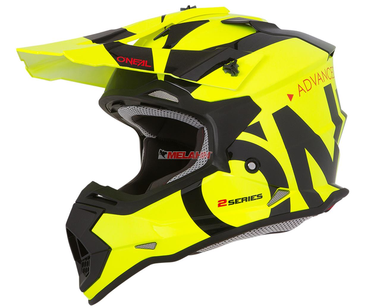 ONEAL Kids Helm: 2Series Slick, neon gelb/schwarz, Größe S