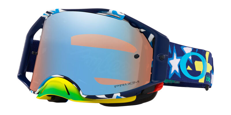 OAKLEY Brille: Airbrake Prizm MX TLD Blue Banner, blau sapphire-iridium