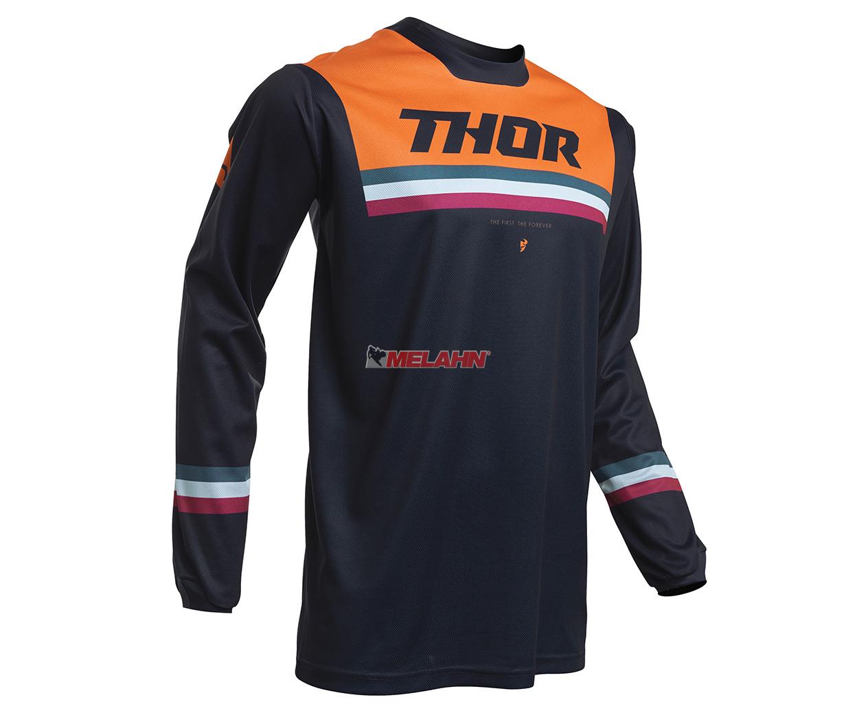 THOR Jersey: Pulse Pinner, midnight/orange