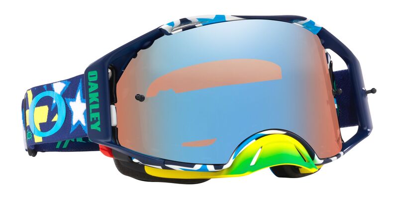 OAKLEY Brille: Airbrake Prizm MX TLD Blue Banner, blau sapphire-iridium