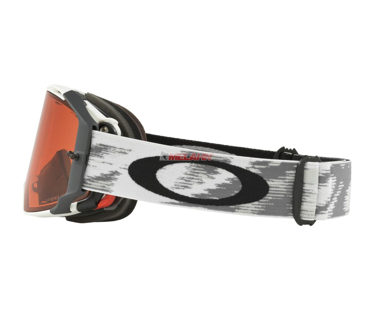 OAKLEY Brille: Airbrake Prizm MX Speed, matt-weiß/torch-iridium