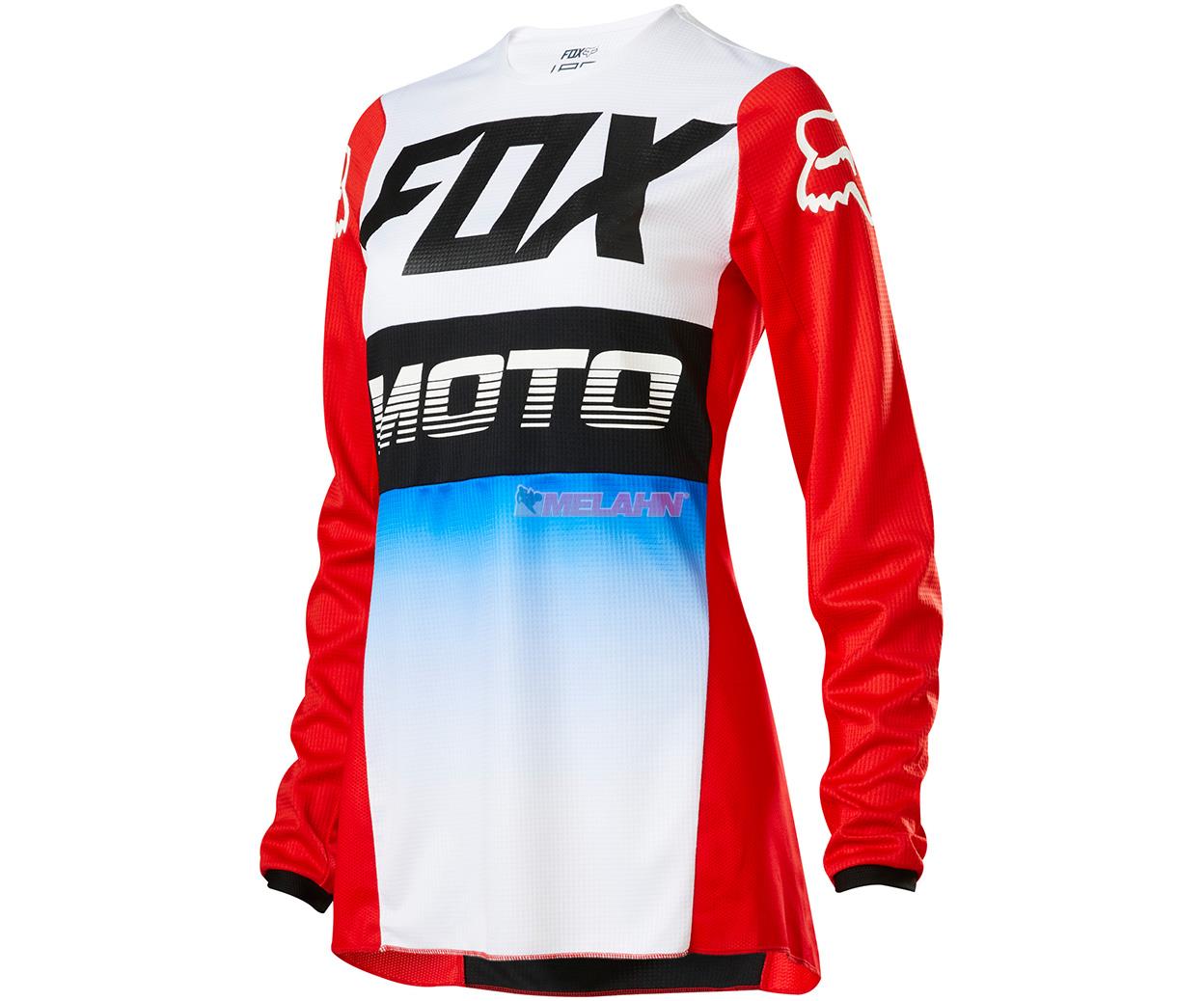 FOX Girls Jersey: 180 FYCE, blau/rot/weiß