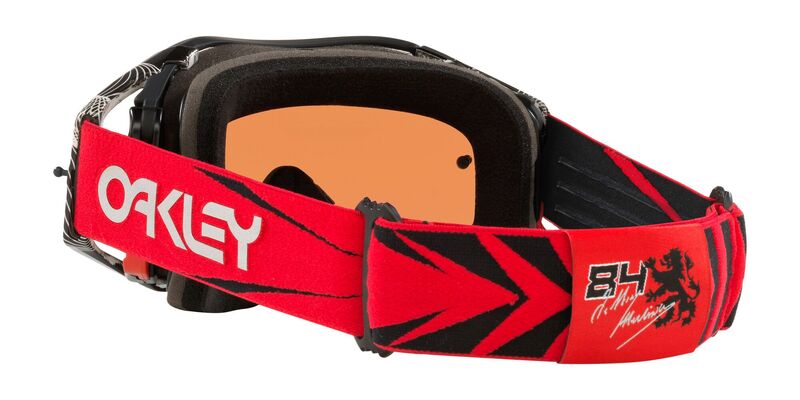 OAKLEY Brille: Airbrake Prizm MX Jeffrey Herlings Signature Series, schwarz/rot black-iridium