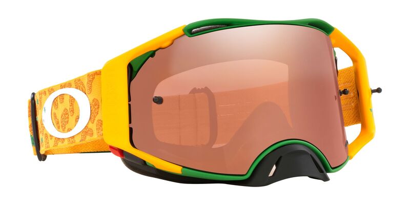 OAKLEY Brille: Airbrake Prizm MX Toby Price Signature Series, gelb/grün black-iridium