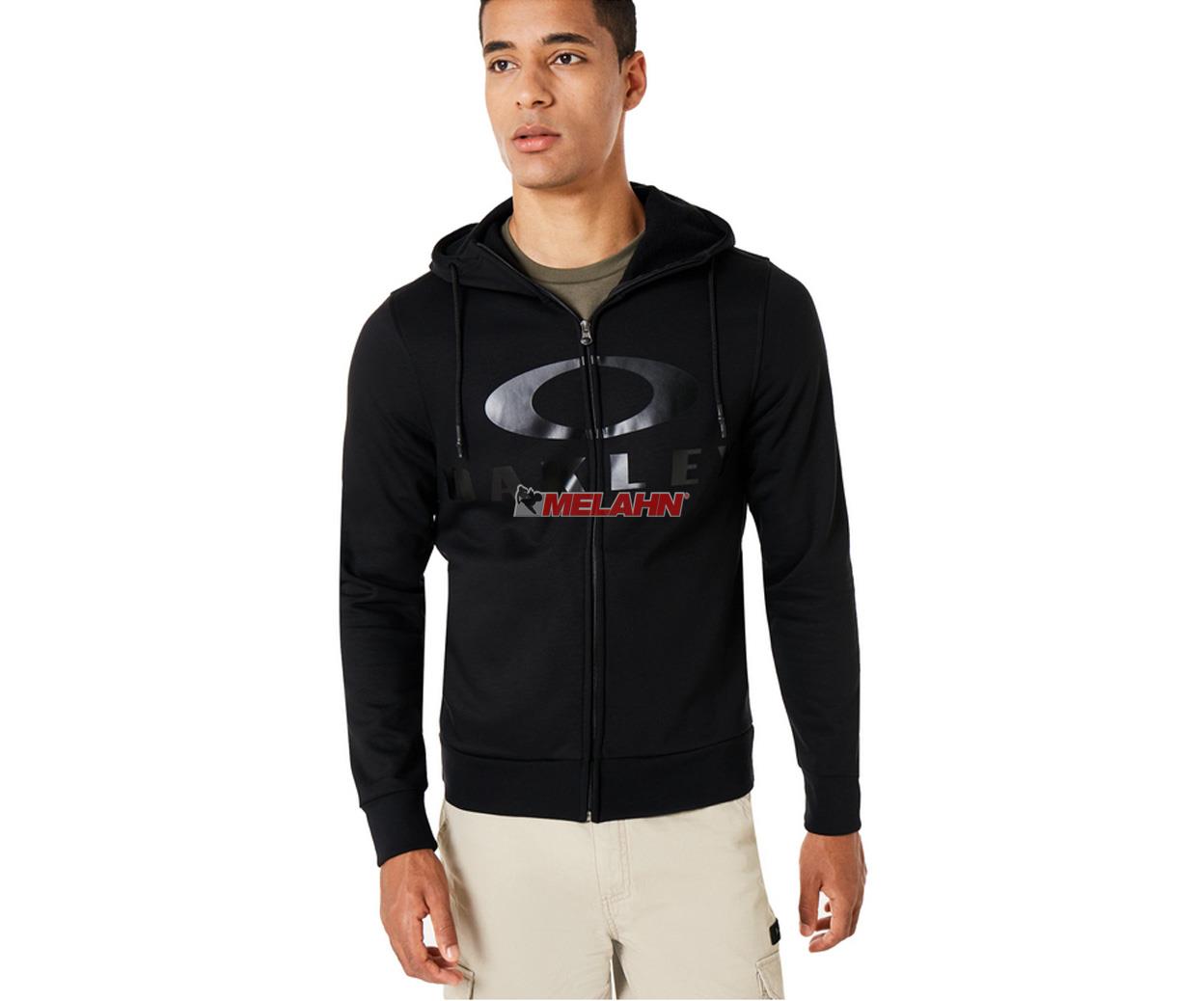 OAKLEY Zip-Hoody: Bark FZ, schwarz