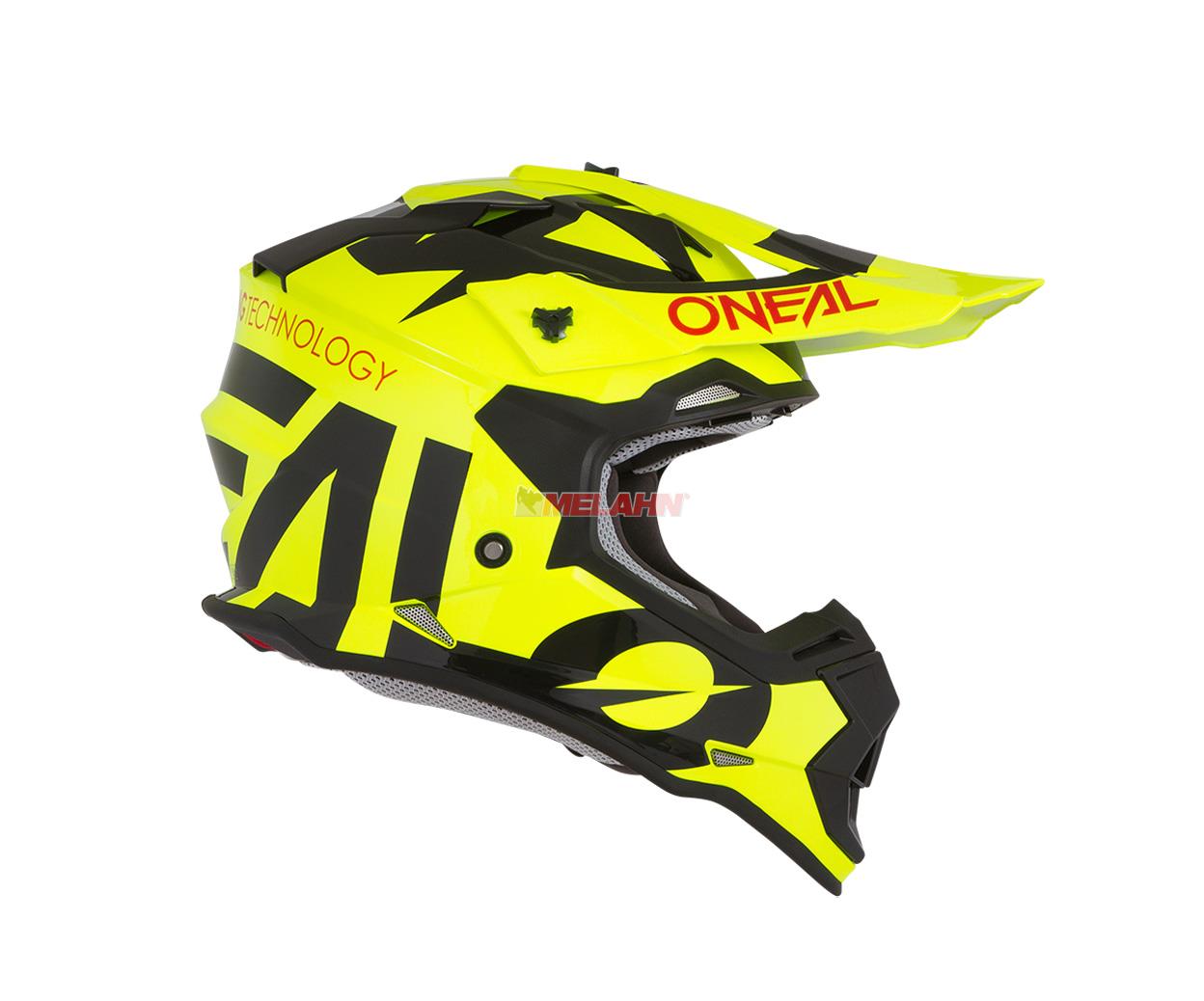 ONEAL Kids Helm: 2Series Slick, neon gelb/schwarz, Größe S