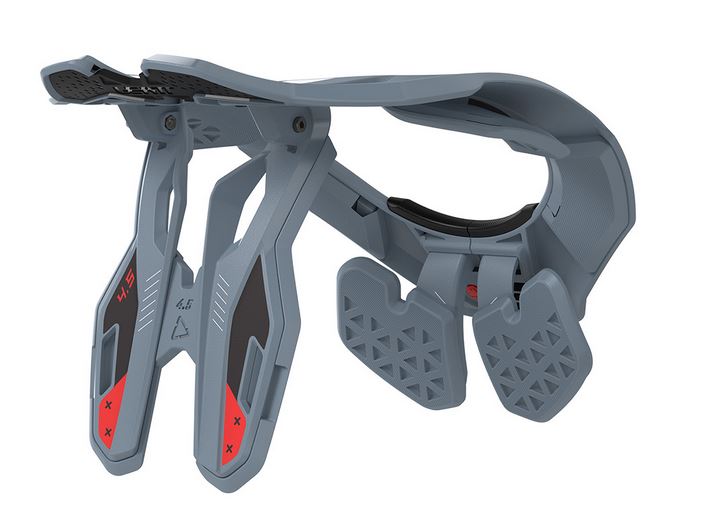 LEATT Neck Brace: GPX 4.5, Titanium (grau)