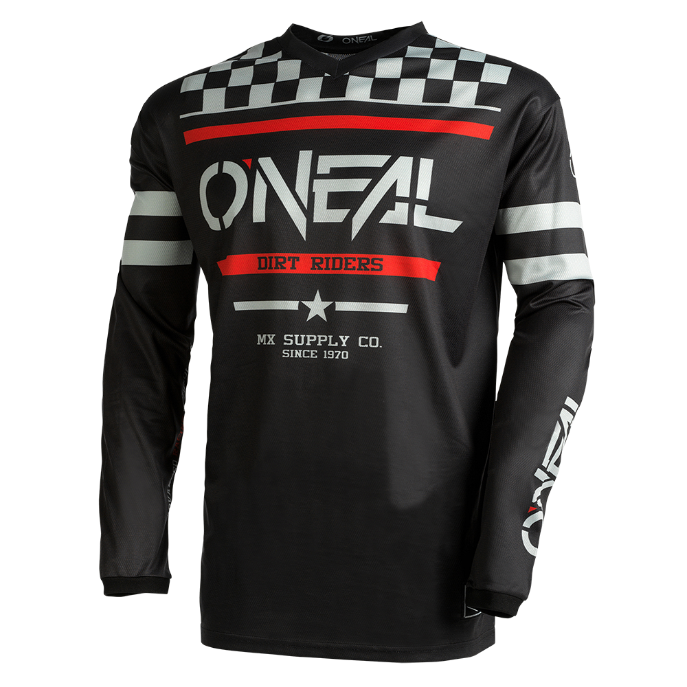 ONEAL Jersey: Element Squadron V.22, schwarz/weiß/rot