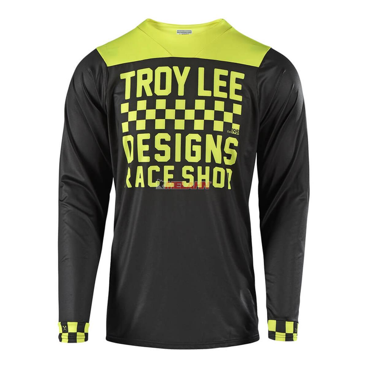 TROY LEE DESIGNS MTB-Jersey: Skyline Checker, schwarz/gelb