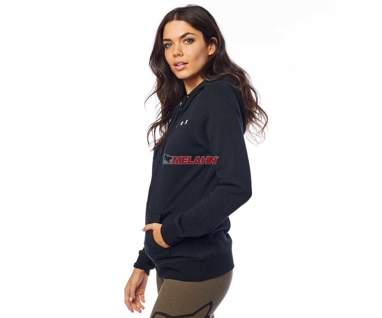 FOX Girls Zip-Hoody: The super FOX, schwarz