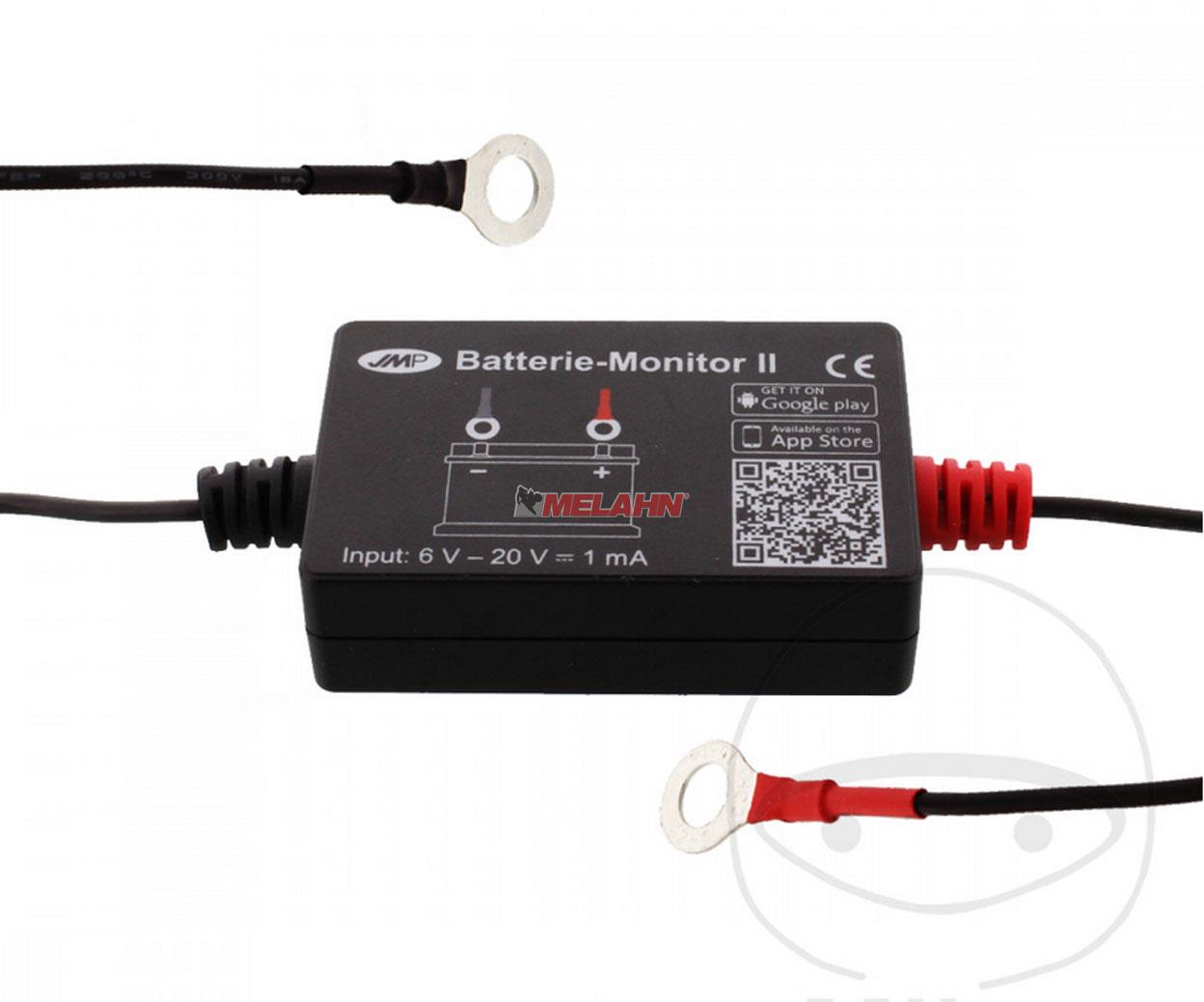 JMP Batterie Monitor 2 (Blei-Säure-Batterien), Batterieüberwachung mit dem Smartphone