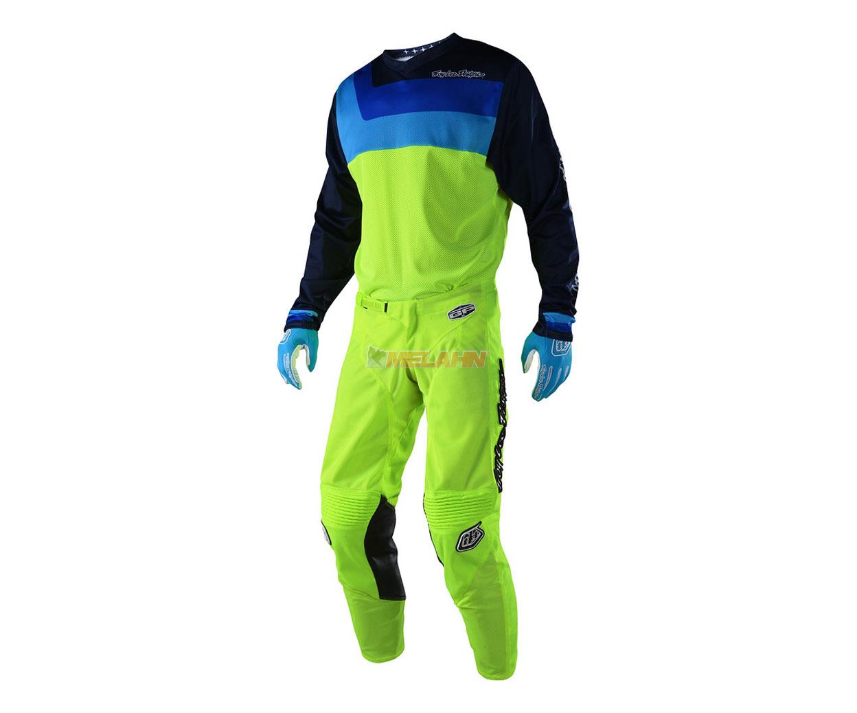 TROY LEE DESIGNS Jersey: GP Air Prisma,  neon-gelb