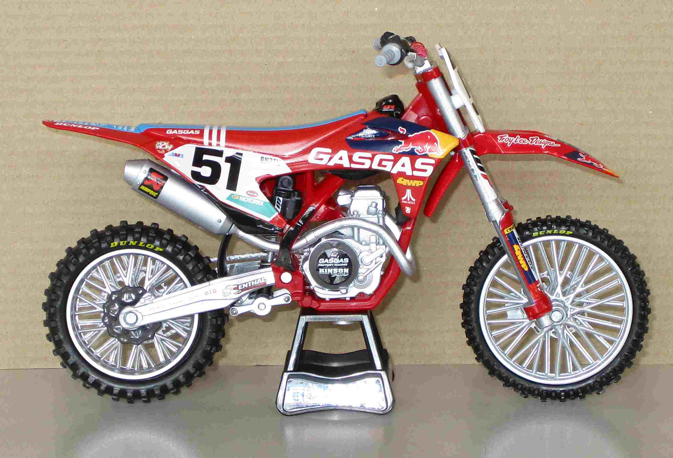 NEW RAY Mini Modell GasGas MC 450 F 2021 J. Barcia #51, 1:12