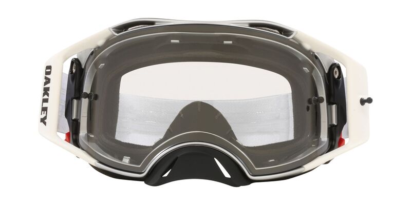 OAKLEY Brille: Airbrake MX Tuff Blocks weiß, klares Glas