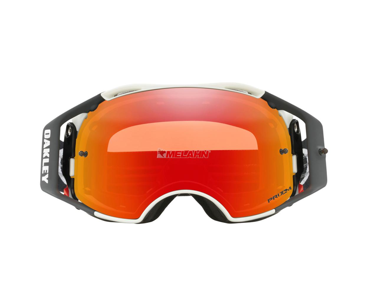 OAKLEY Brille: Airbrake Prizm MX Speed, matt-weiß/torch-iridium