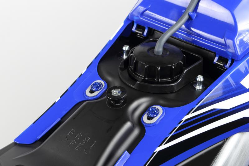 ZETA Aluminium-Schrauben Plastikteile (21 Stück) für Yamaha YZF 250 2019- / 450 2018-, blau