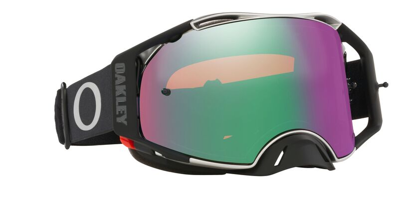 OAKLEY Brille: Airbrake Prizm MX Tuff Blocks schwarz-gunmetel, jade-iridium