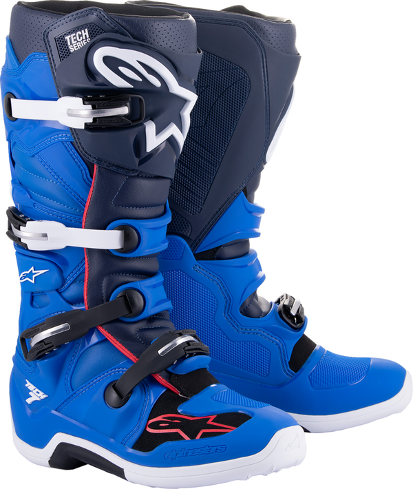 ALPINESTARS Stiefel: Tech 7, blau/rot/navy