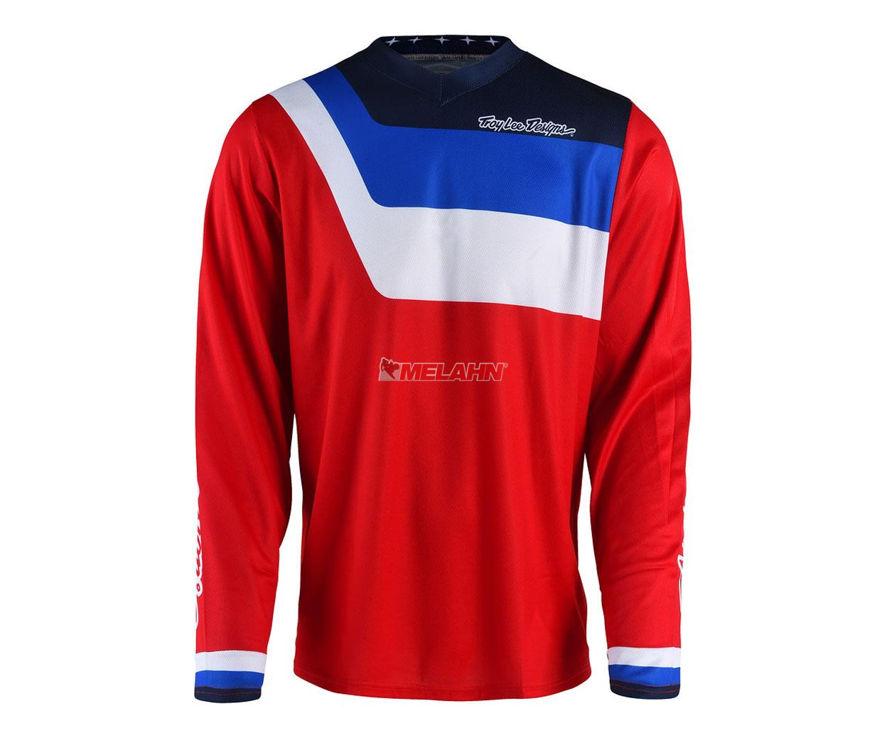 TROY LEE DESIGNS Jersey: GP Air Prisma, rot